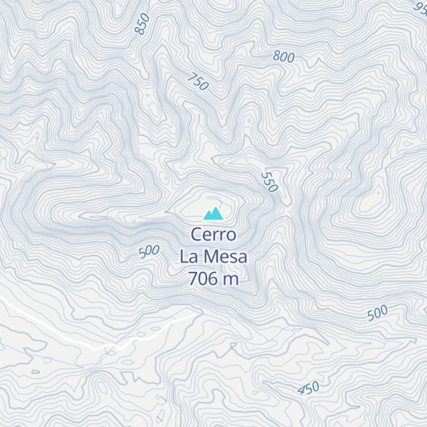 Map of Cerro La Mesa