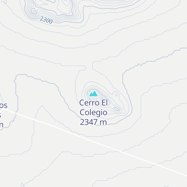 Map of Cerro El Colegio