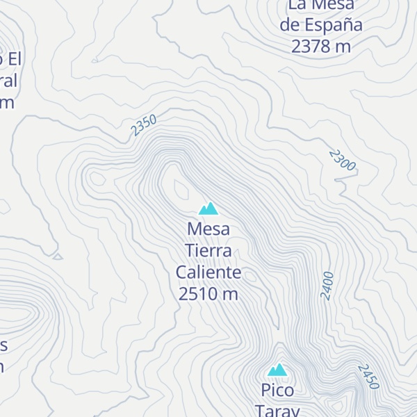 Map of Mesa Tierra Caliente