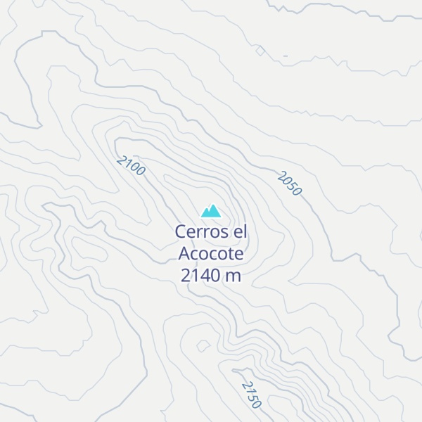 Map of Cerros el Acocote