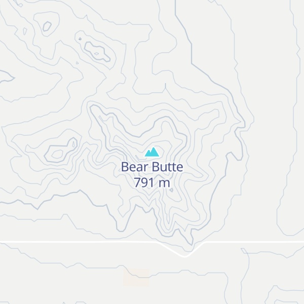 Map of Bear Butte