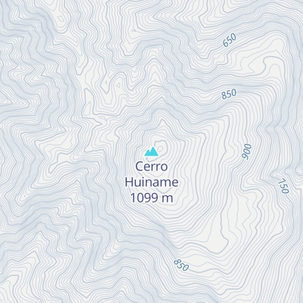 Map of Cerro Huiname
