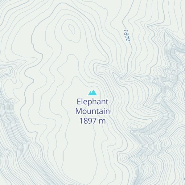 Map of Elephant Mountain