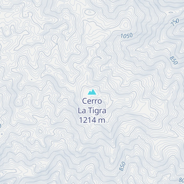 Map of Cerro La Tigra