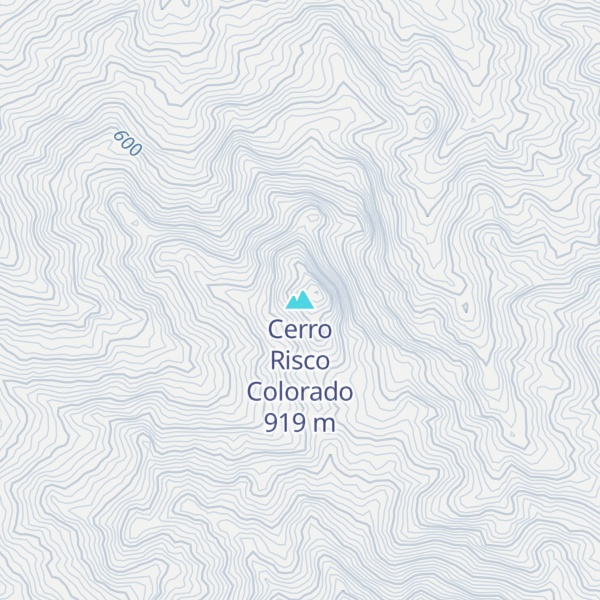 Map of Cerro Risco Colorado