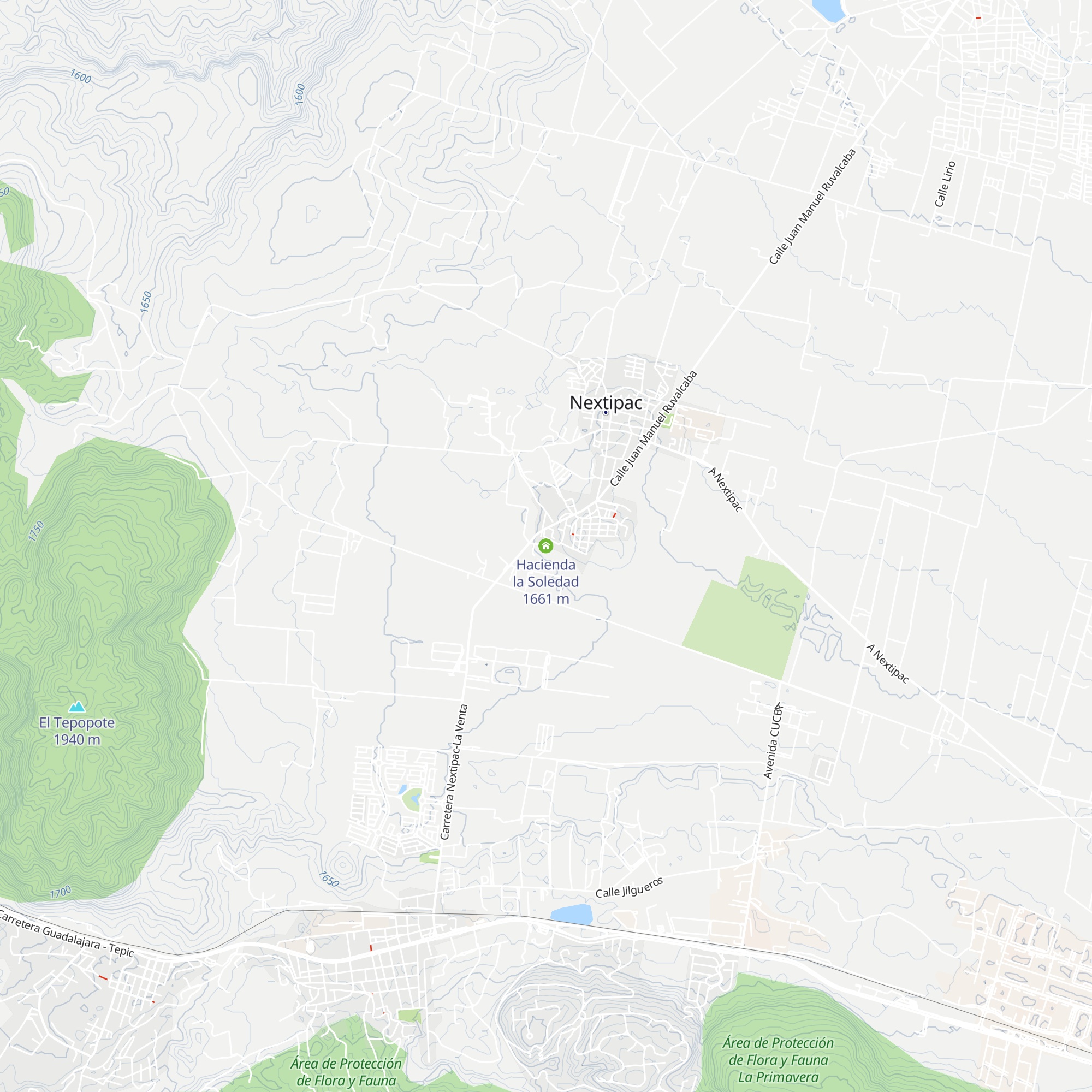 Hacienda la Soledad map