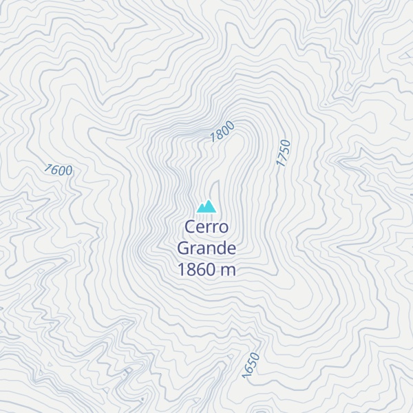 Map of Cerro Grande