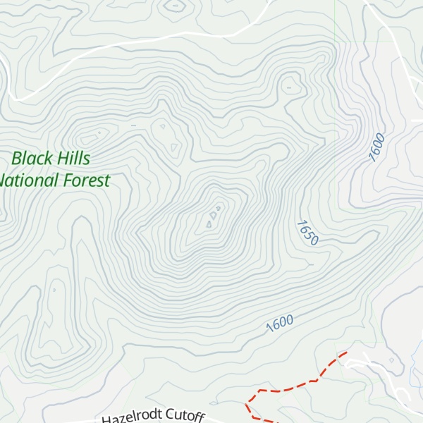 Map of Custer Mountain