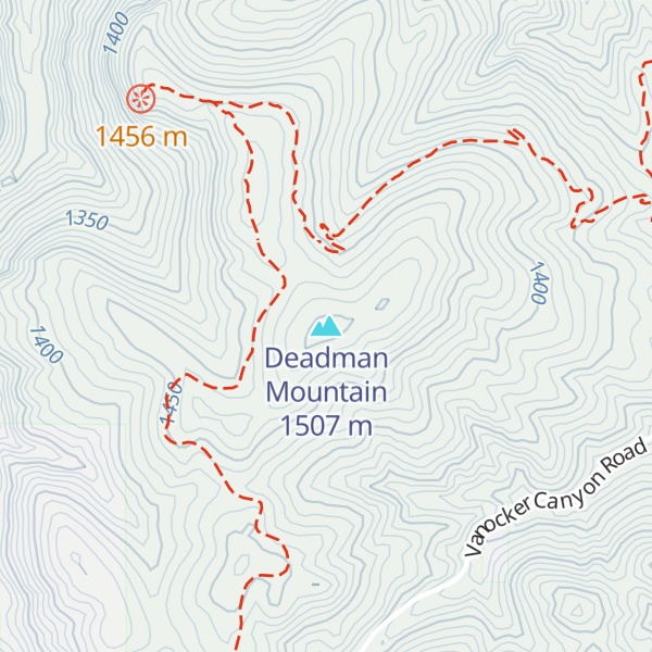 Map of Deadman Mountain