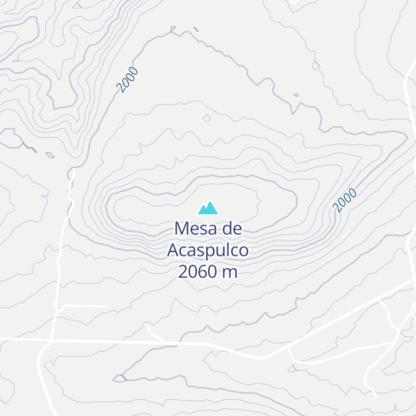 Map of Mesa de Acaspulco