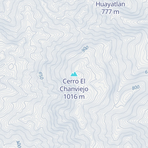 Map of Cerro El Chanviejo