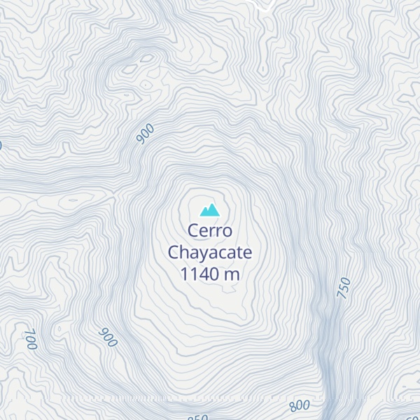 Map of Cerro Chayacate