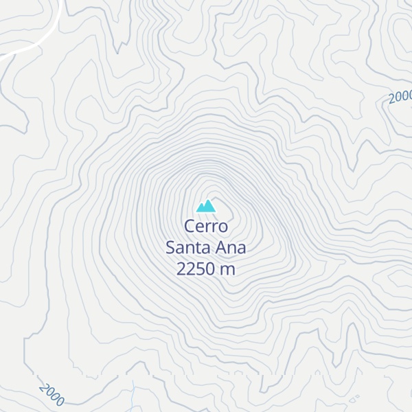 Map of Cerro Santa Ana