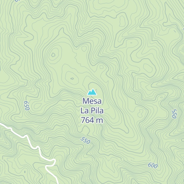 Map of Mesa La Pila