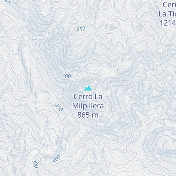 Map of Cerro La Milpillera