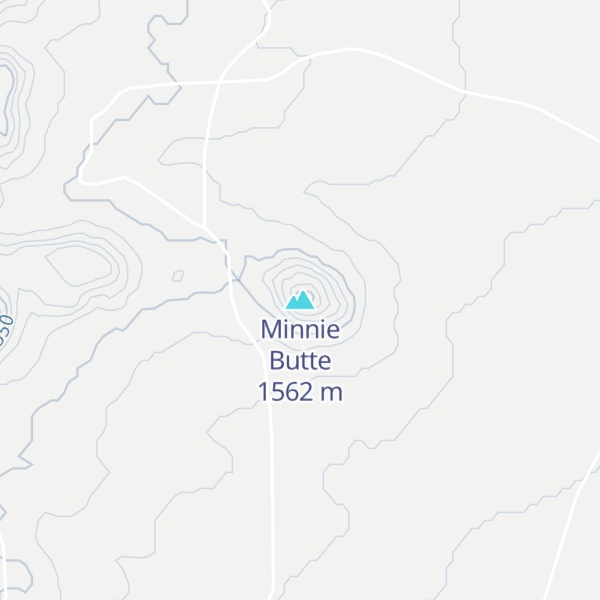 Map of Minnie Butte