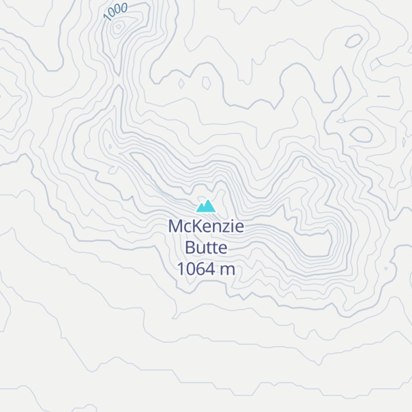 Map of McKenzie Butte