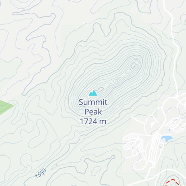Map of Summit Peak