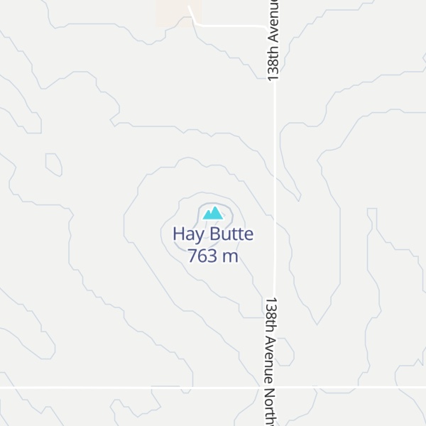 Map of Hay Butte