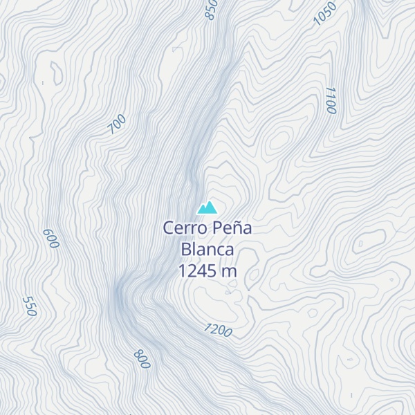 Map of Cerro Peña Blanca
