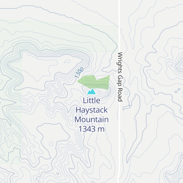 Map of Little Haystack Mountain