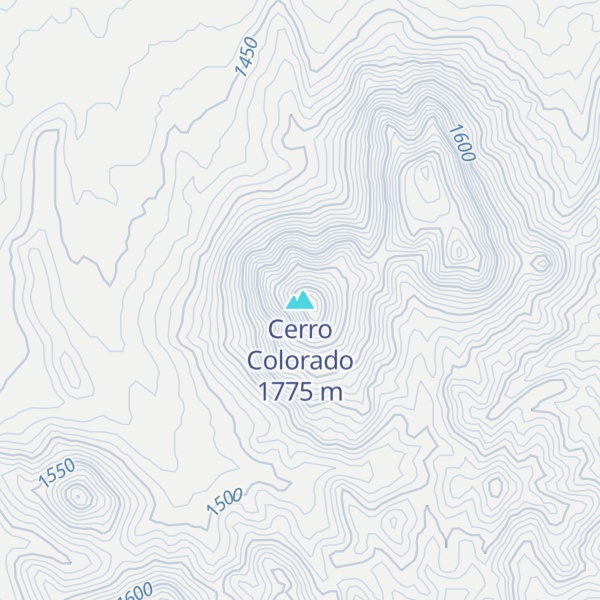 Map of Cerro Colorado