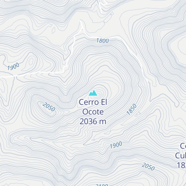 Map of Cerro El Ocote