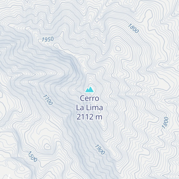 Map of Cerro La Lima
