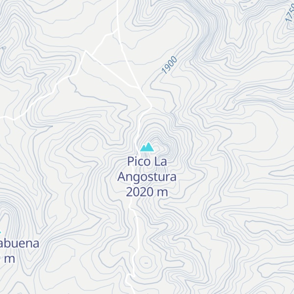 Map of Pico La Angostura