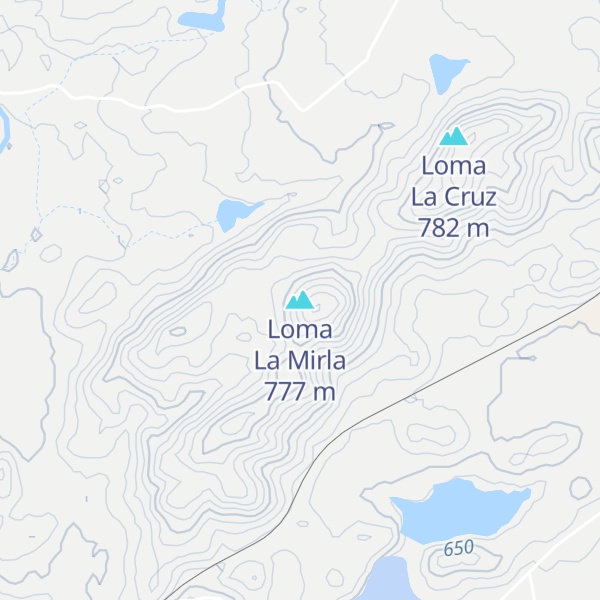 Map of Loma La Mirla