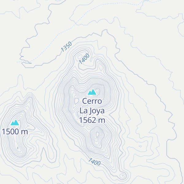 Map of Cerro La Joya