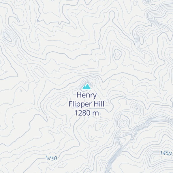 Map of Henry Flipper Hill