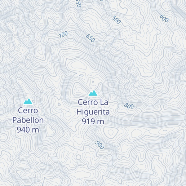 Map of Cerro La Higuerita