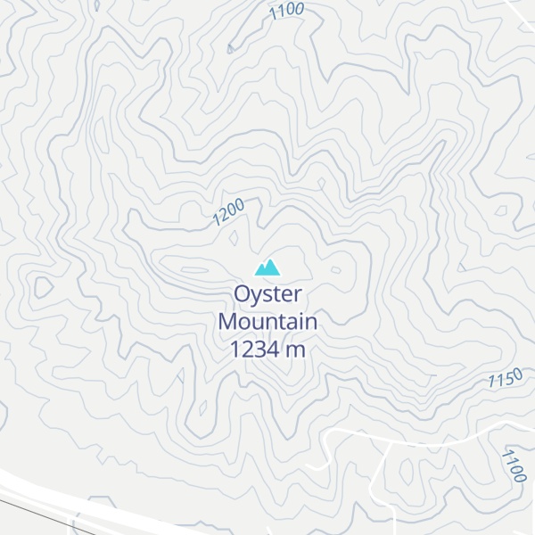 Map of Oyster Mountain