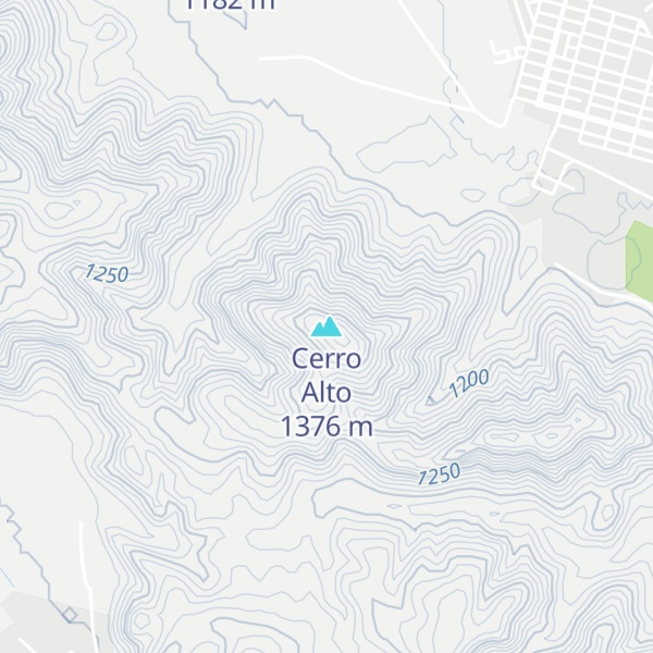 Map of Cerro Alto