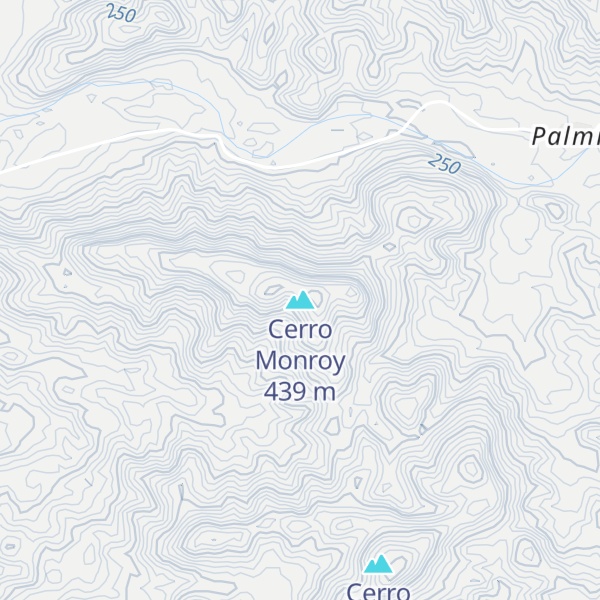 Map of Cerro Monroy