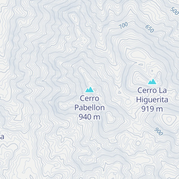 Map of Cerro Pabellon