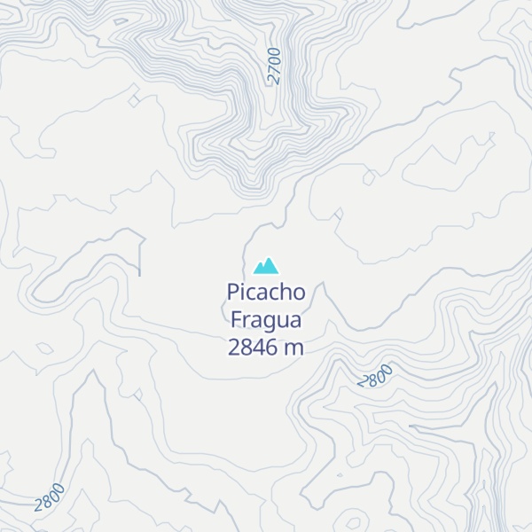 Map of Picacho Fragua