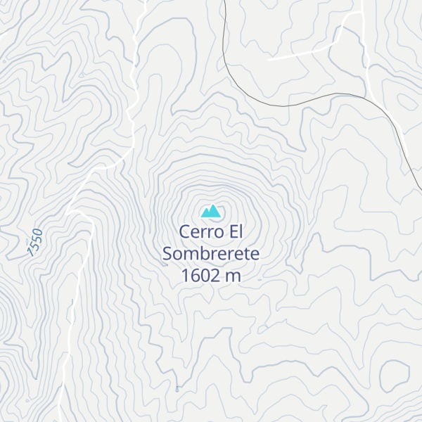 Map of Cerro El Sombrerete