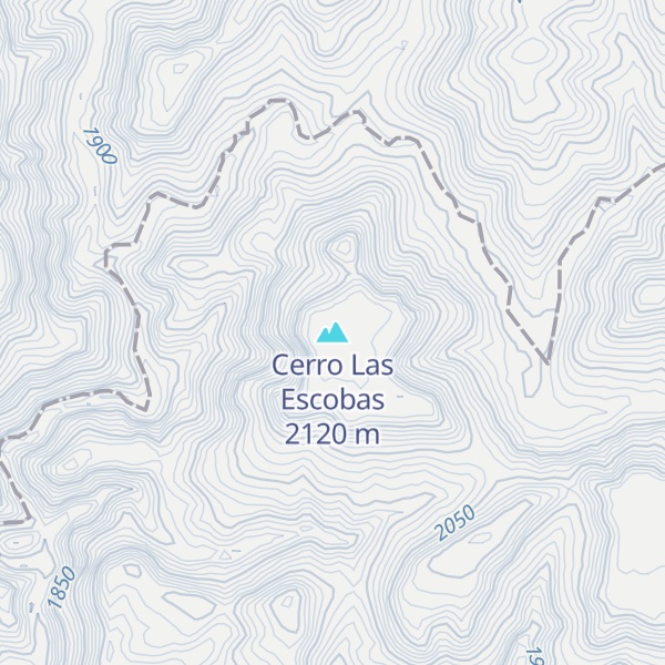 Map of Cerro Las Escobas