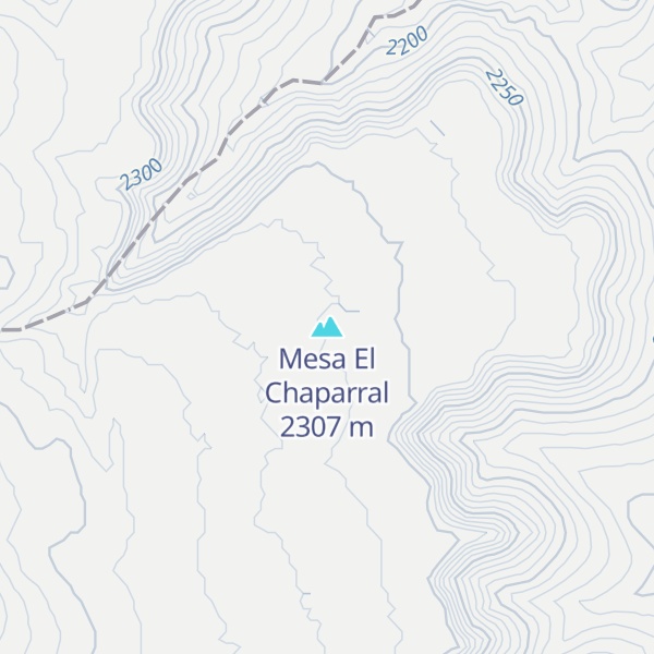 Map of Mesa El Chaparral