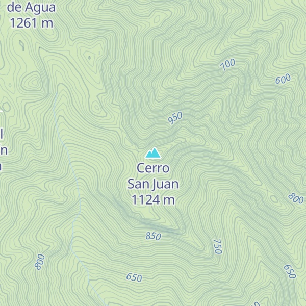 Map of Cerro San Juan