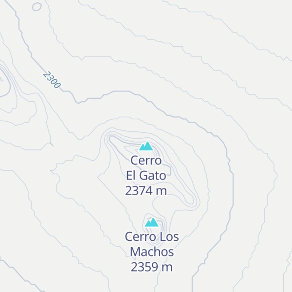 Map of Cerro El Gato