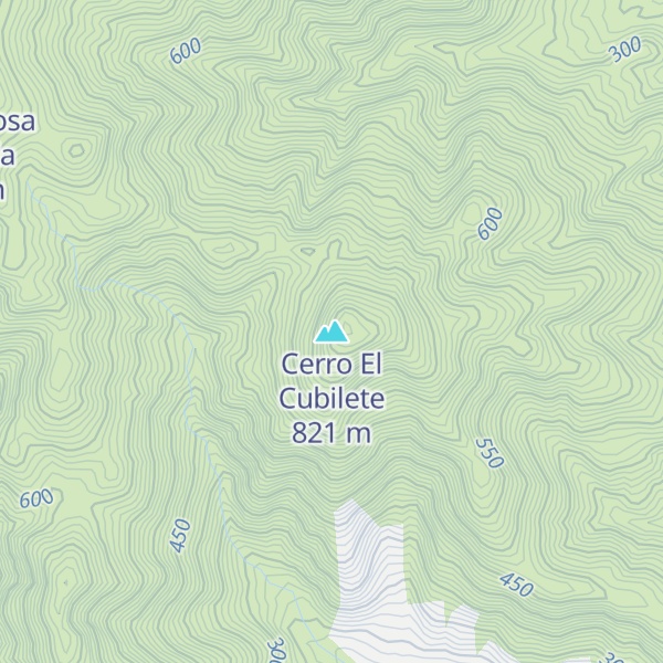 Map of Cerro El Cubilete
