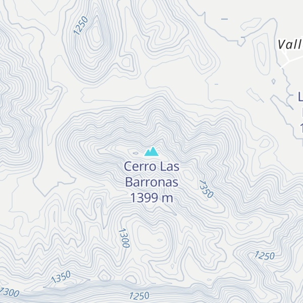 Map of Cerro Las Barronas