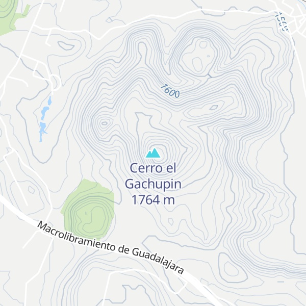 Map of Cerro el Gachupin