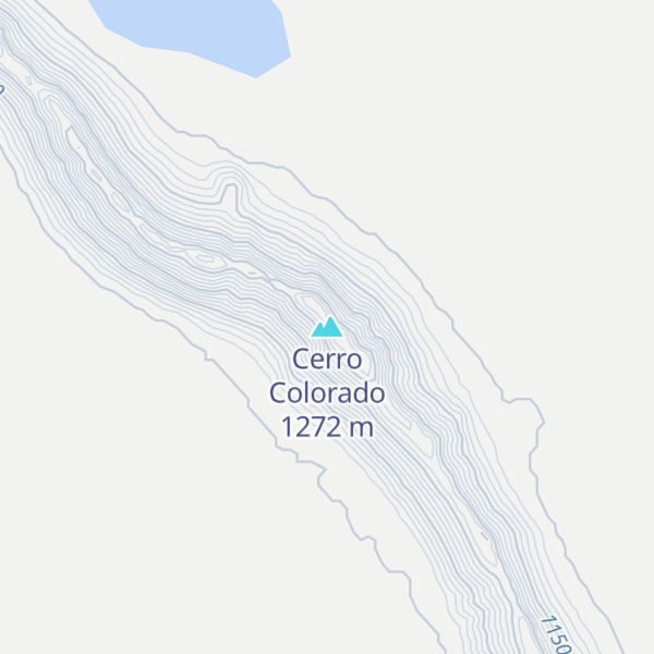 Map of Cerro Colorado