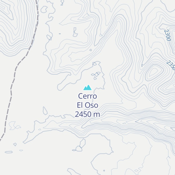 Map of Cerro El Oso