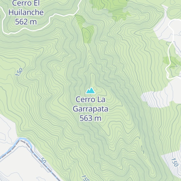 Map of Cerro La Garrapata