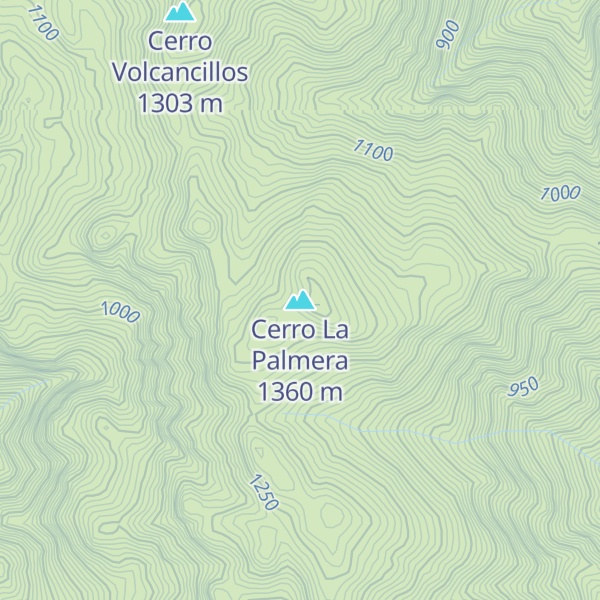 Map of Cerro La Palmera